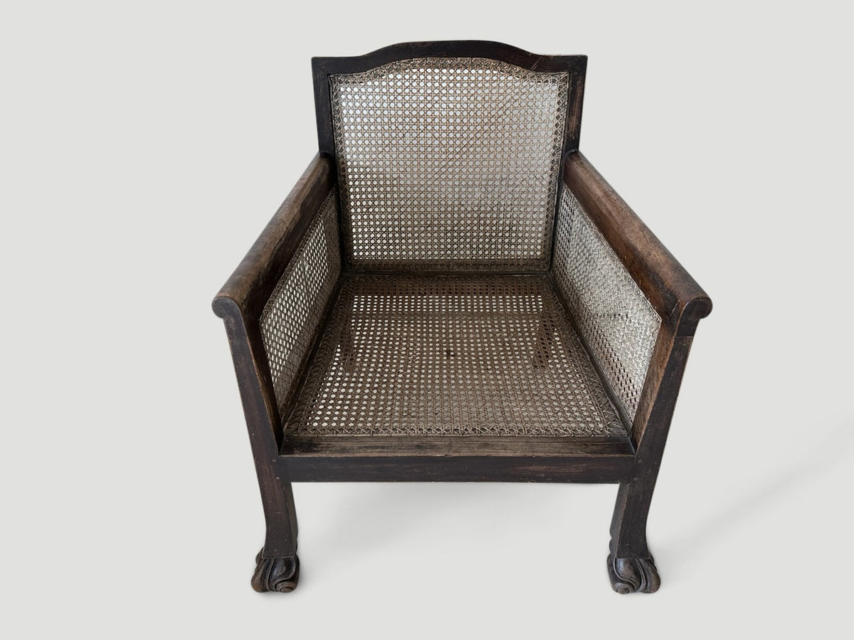 Antique Colonial Low Chair