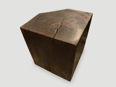 Single Charred Side Table