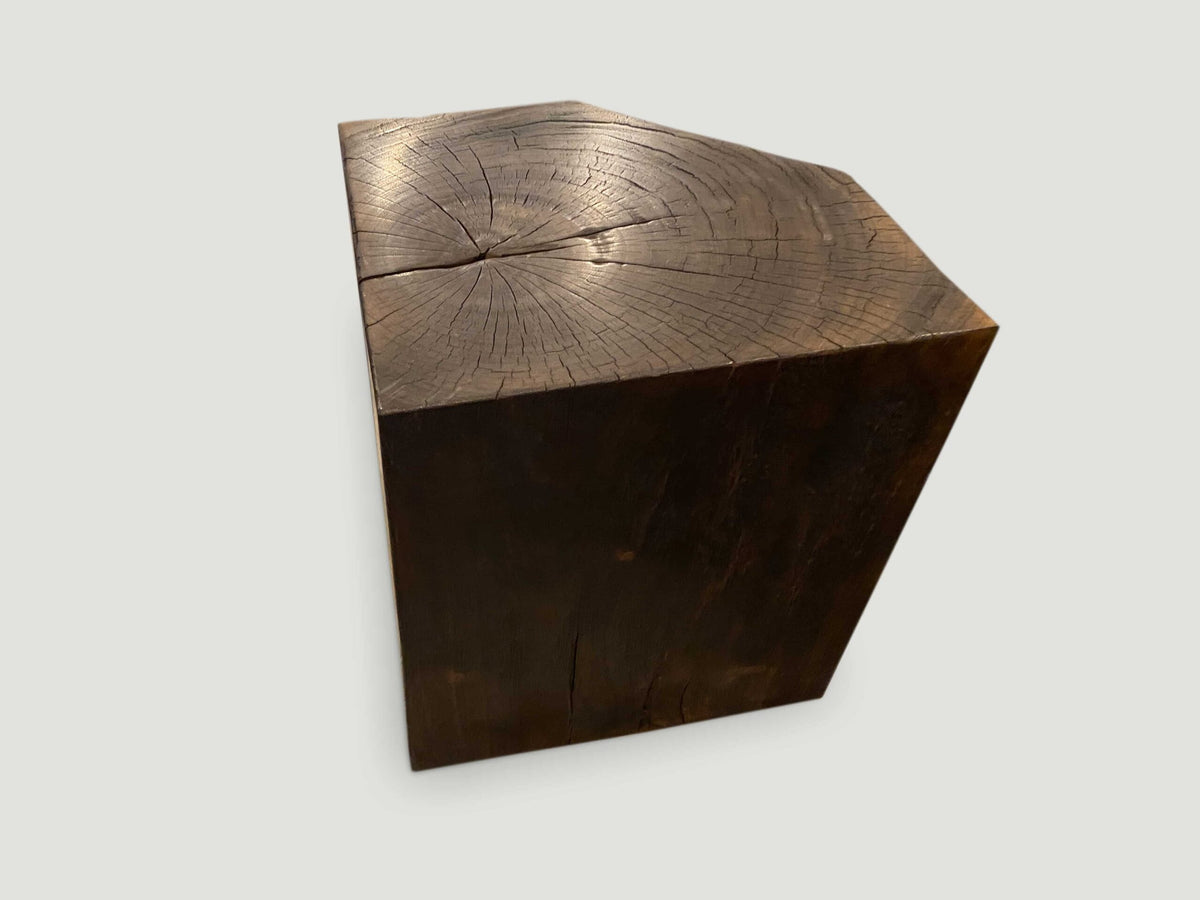 Single Charred Side Table