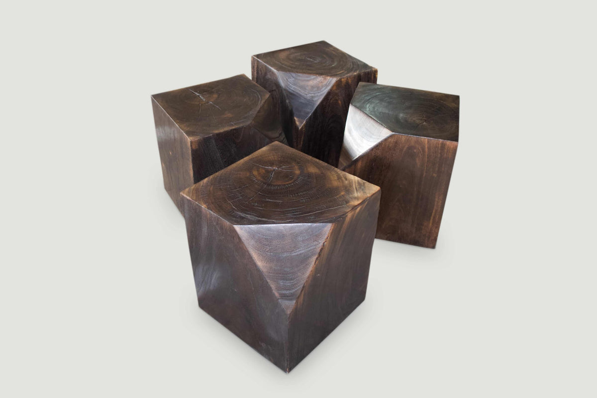 Single Charred Side Table