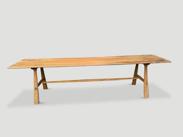 Mid Century Couture Hand Carved Dining Table or Console