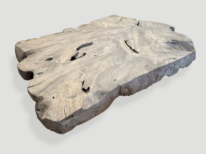 Century Old Bleached Teak Coffee Table
