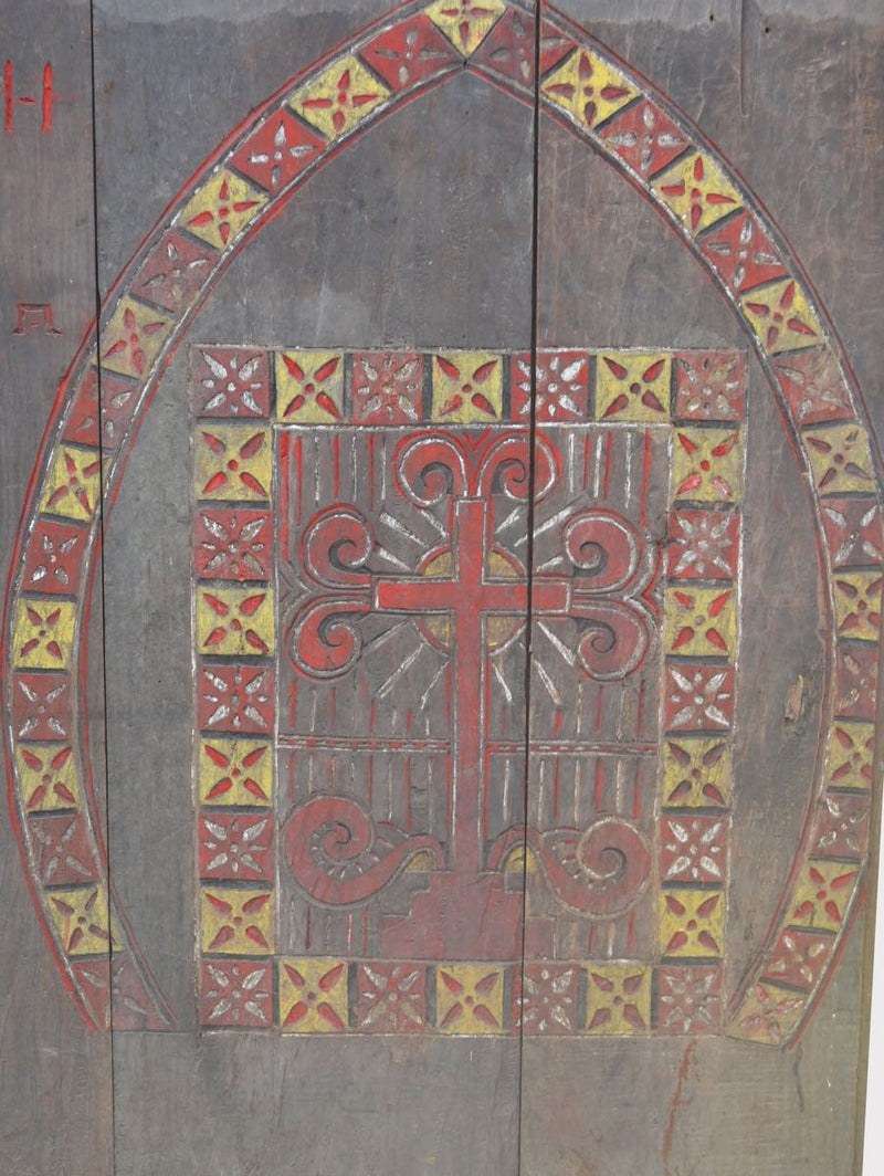 Ancient Hand Carved Panel From Flores