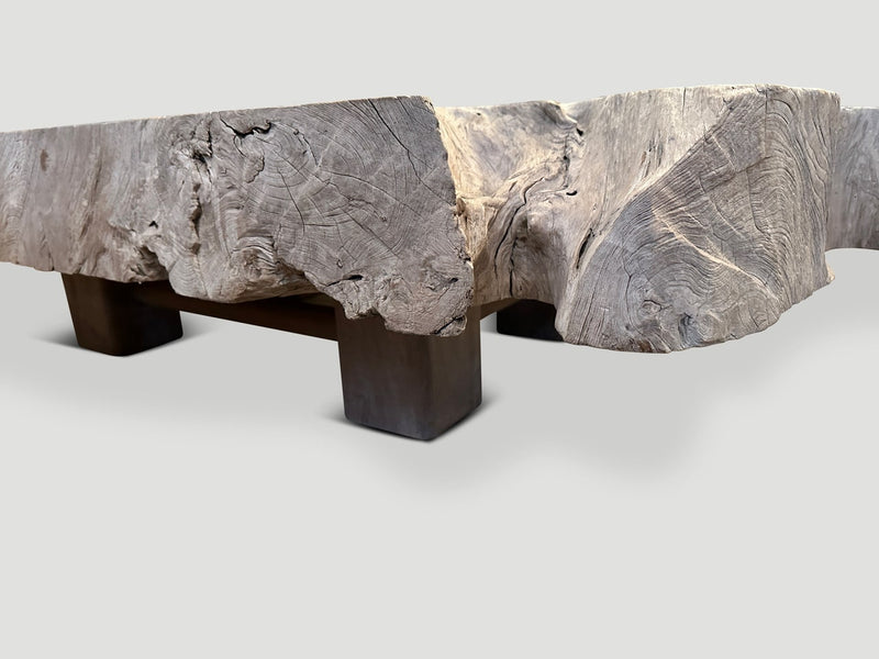 Century Old Bleached Teak Coffee Table