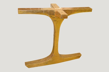 French Polished Dining Table With Bronze Legs