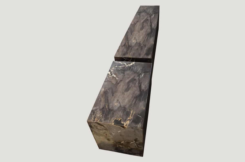 Petrified Wood Log Bench