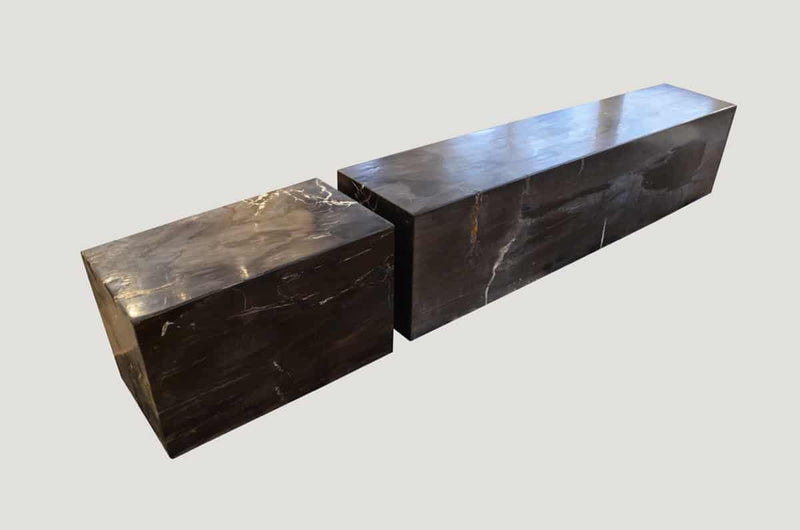 Petrified Wood Log Bench