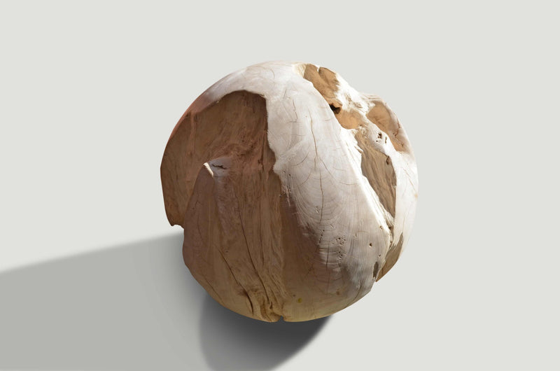 Bleached Teak Organic Sphere