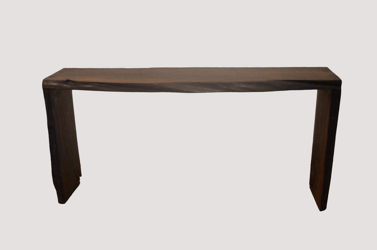 Single Burnt Teak Console