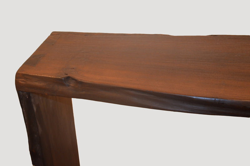 Single Burnt Teak Console