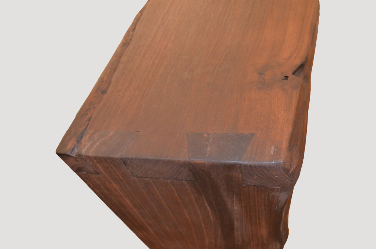Single Burnt Teak Console