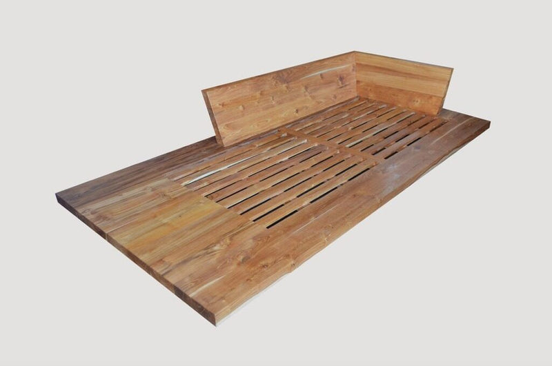 Slatted Teak Chaise