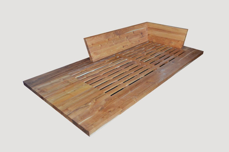 Slatted Teak Chaise