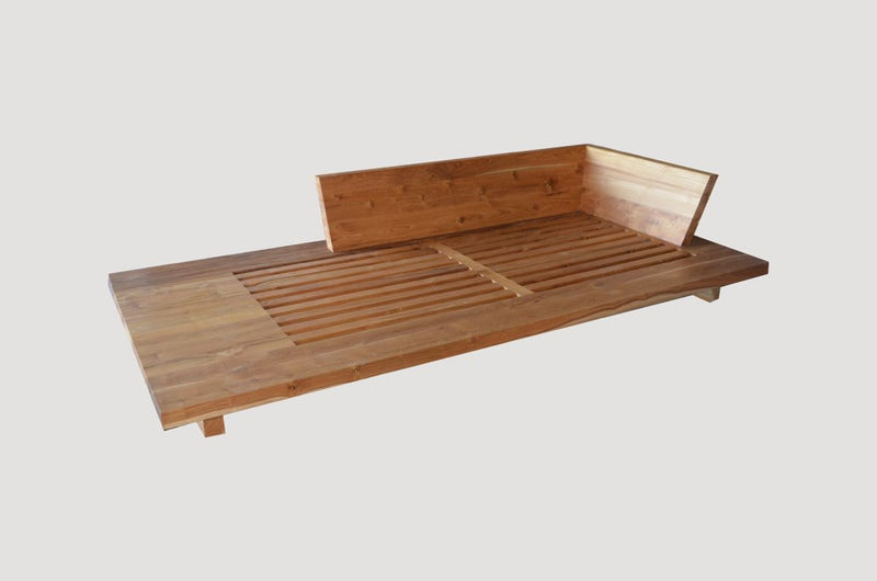 Slatted Teak Chaise