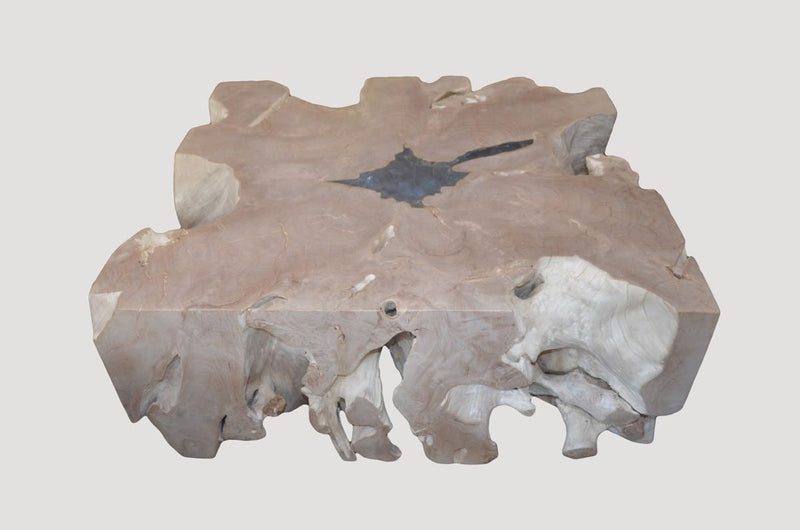 St. Barts Teak Wood & Resin Coffee Table