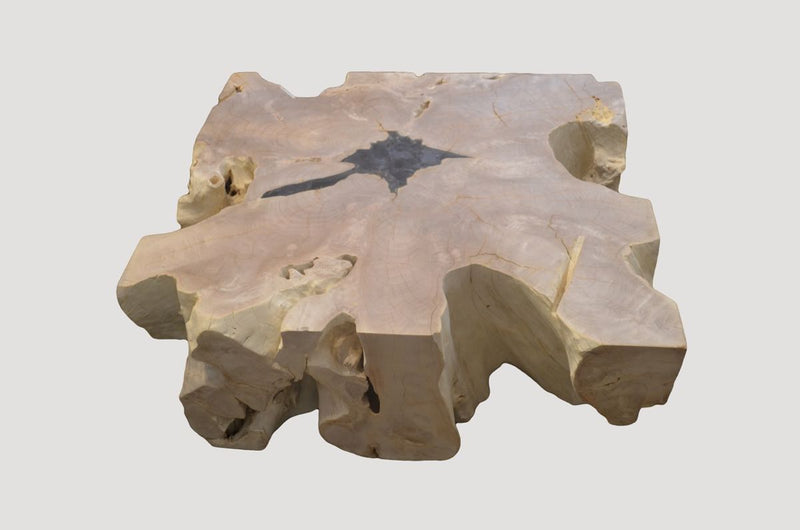 St. Barts Teak Wood & Resin Coffee Table