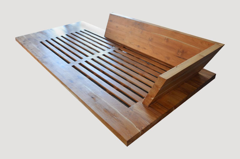 Slatted Teak Chaise