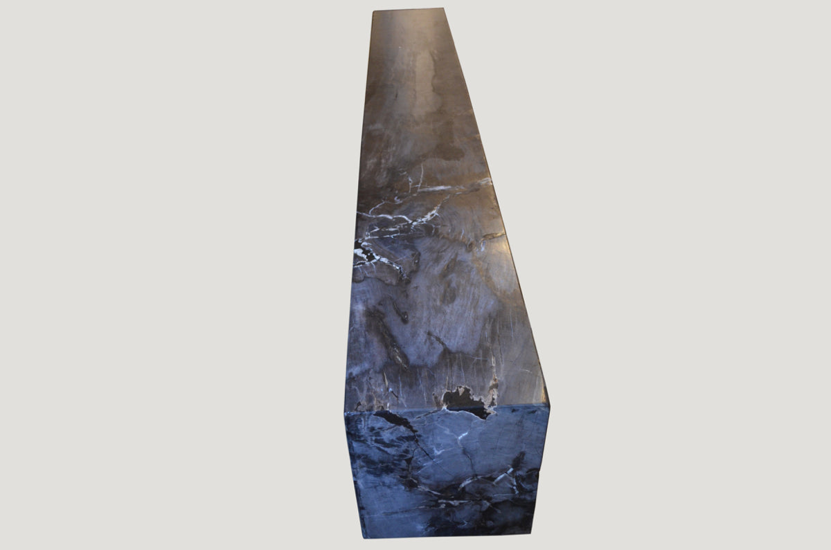 Petrified Wood Log Bench