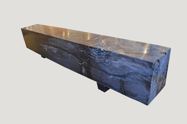 Petrified Wood Log Bench