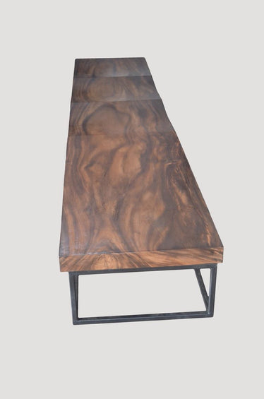 Long Wave Suar Wood Bench