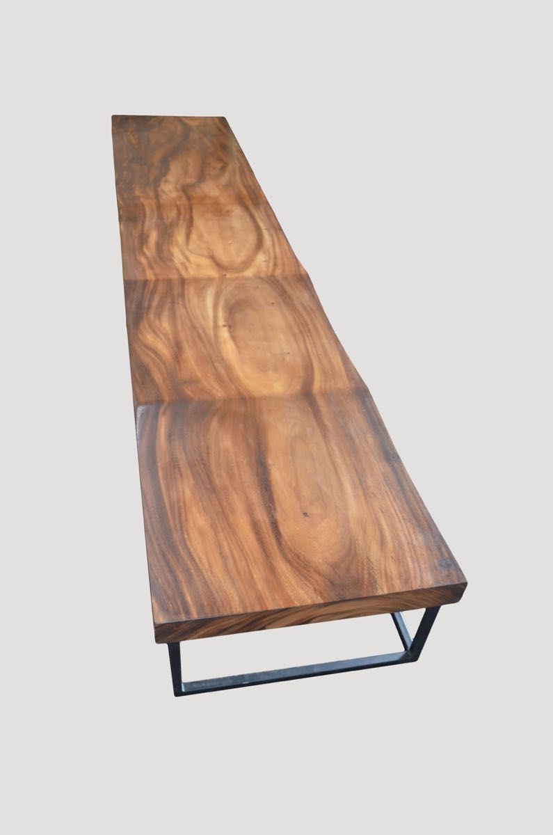 Long Wave Suar Wood Bench