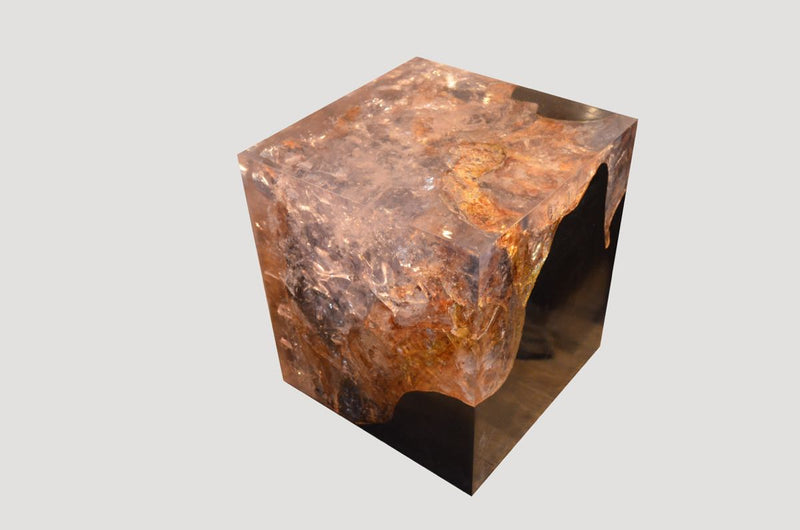 Cracked Resin Cocktail Table
