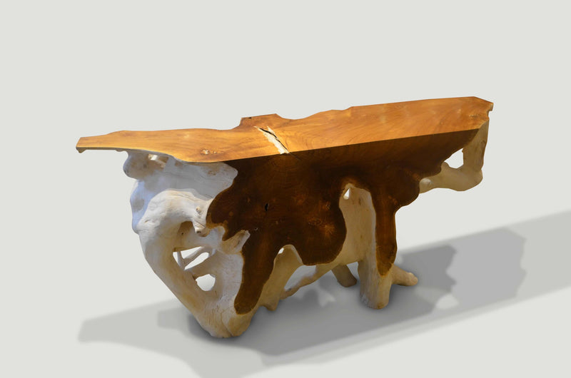 Two Toned Organic Teak Console