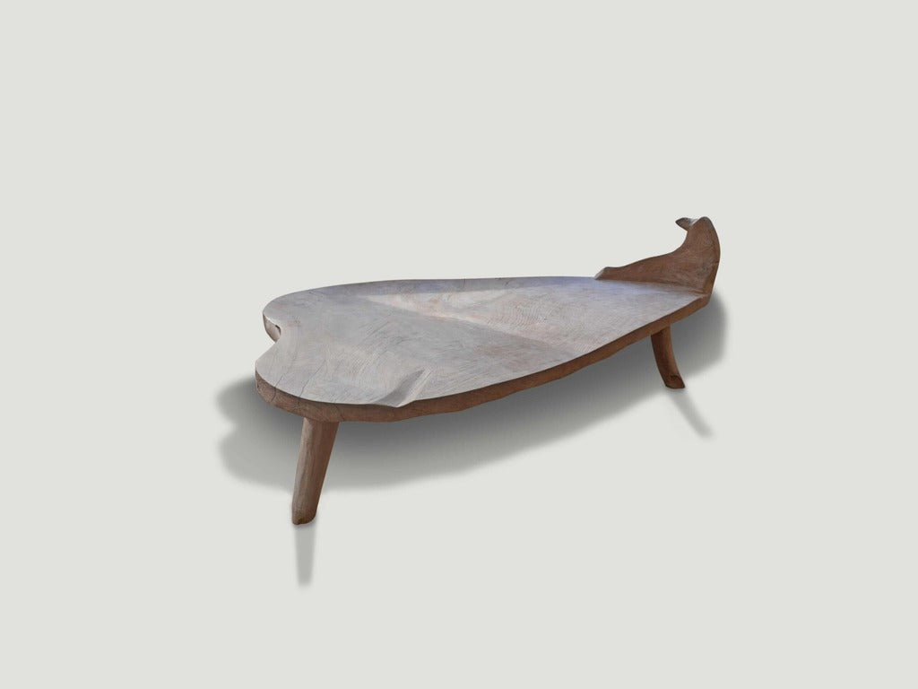 Hand Carved Teak Bench or Coffee table