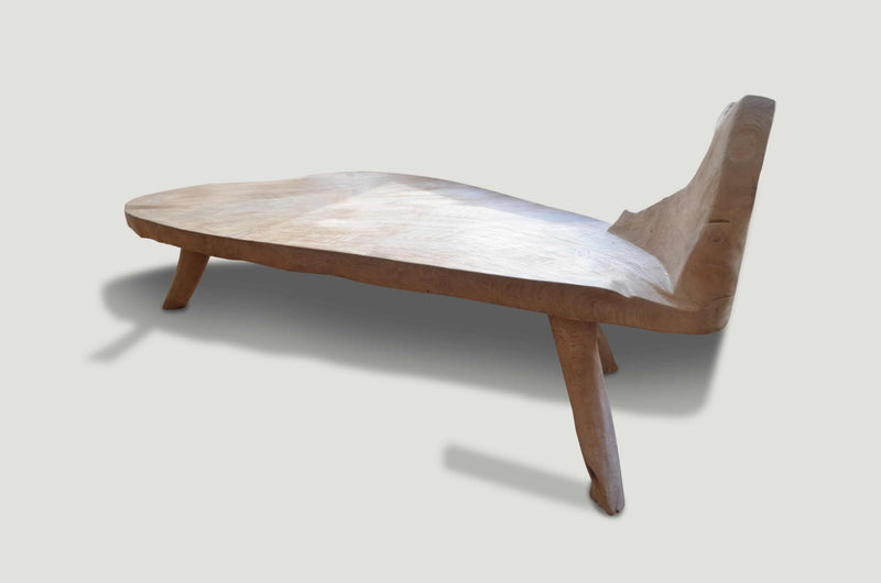 Hand Carved Teak Bench or Coffee table