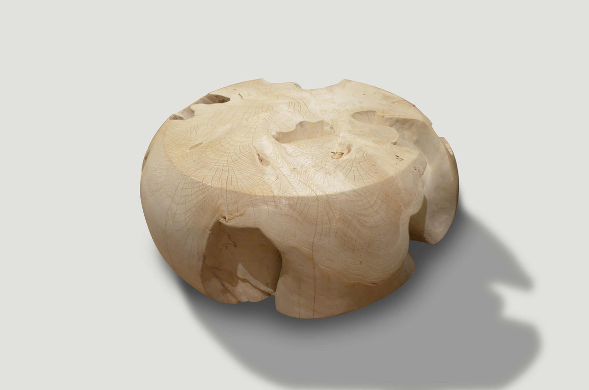 Bleached Teak Root Coffee Table