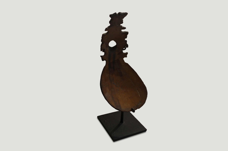 Antique Coconut Wood Rice Spoon