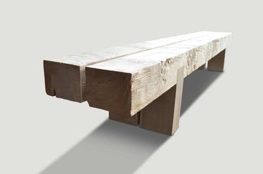 St. Barts Teak Log Bench