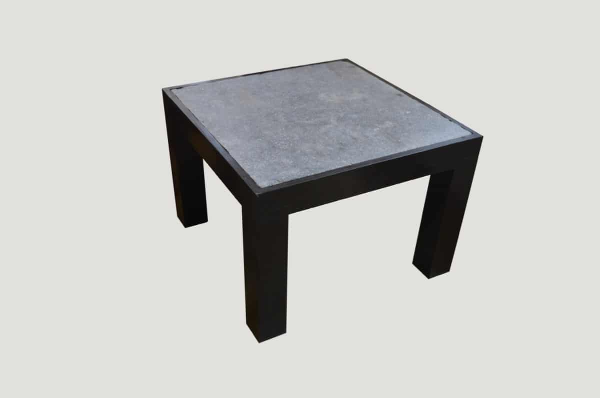 River Stone Teak Side Table