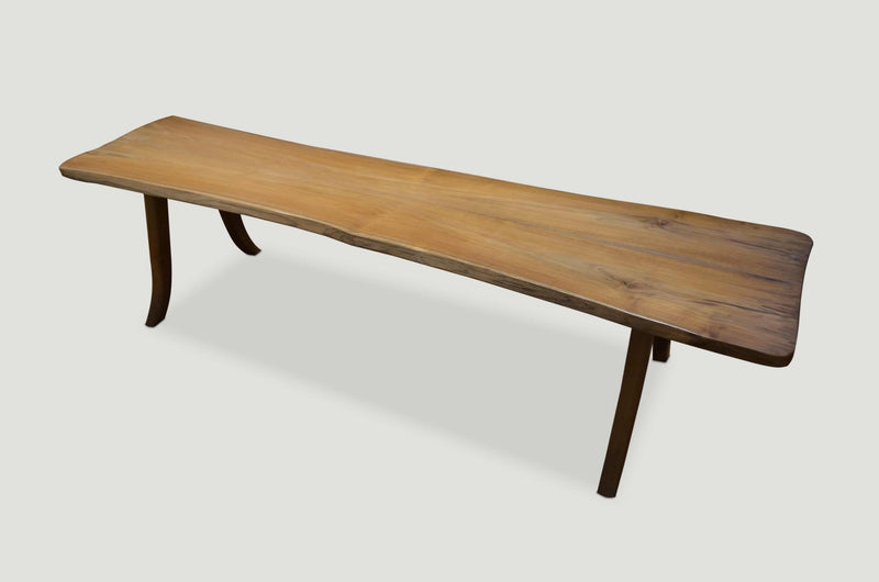 Live Edge Teak Bench