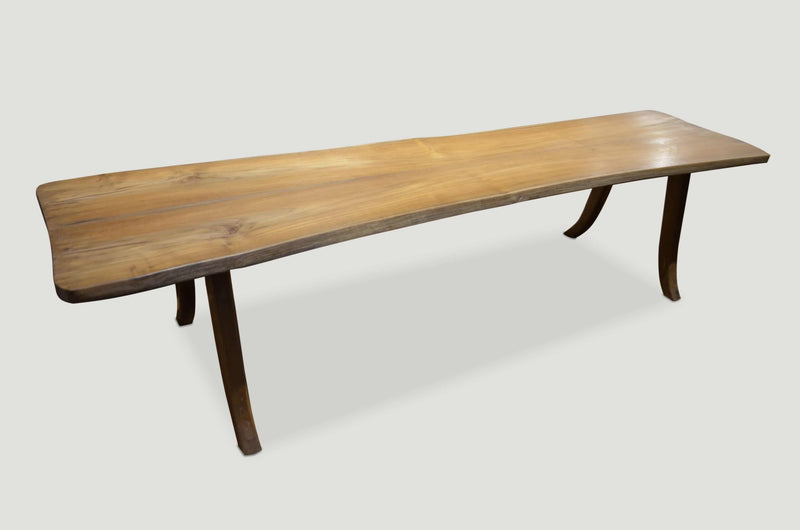 Live Edge Teak Bench