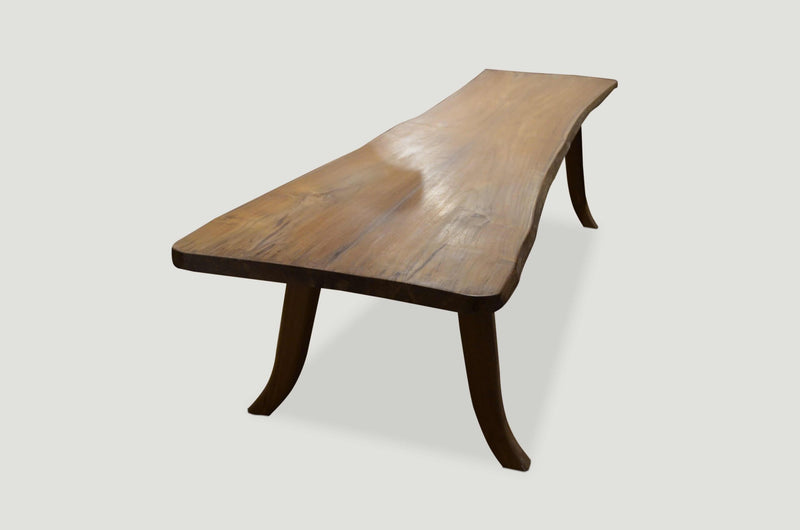 Live Edge Teak Bench