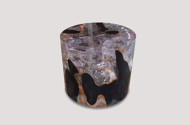 Cracked Resin Cocktail Table