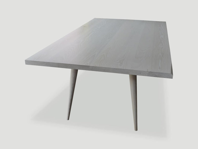 Bleached Ash Wood Dining Table