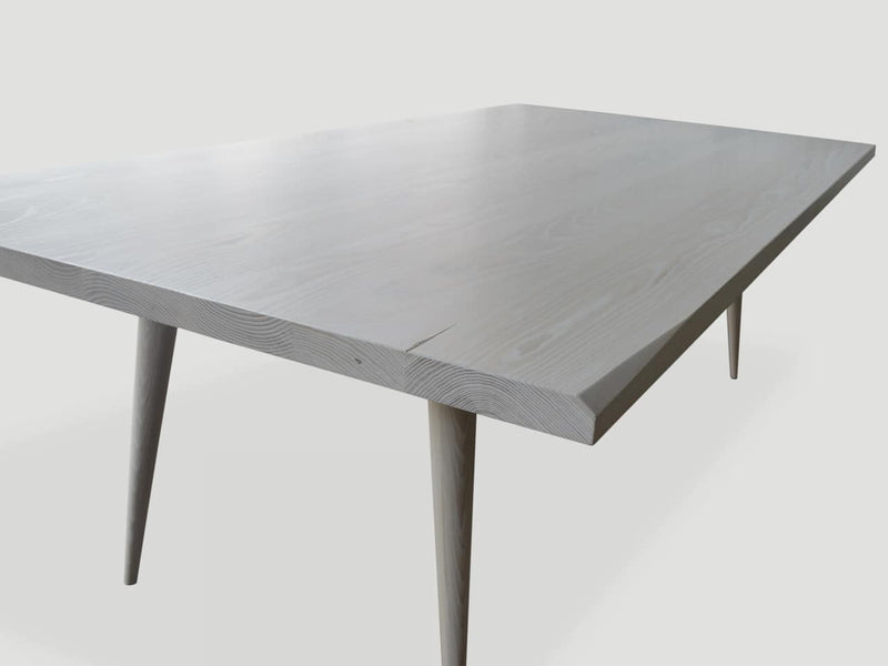 Bleached Ash Wood Dining Table