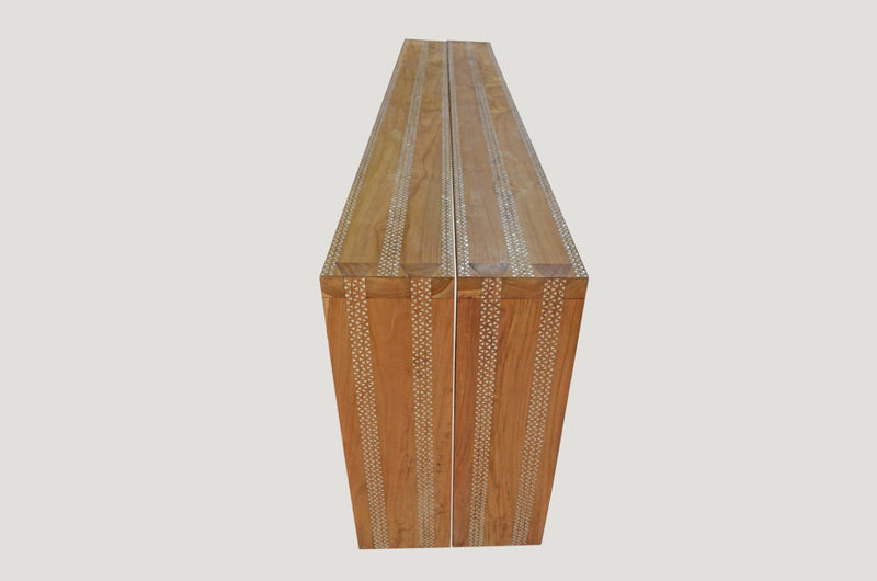 Shell Inlay Teak Console