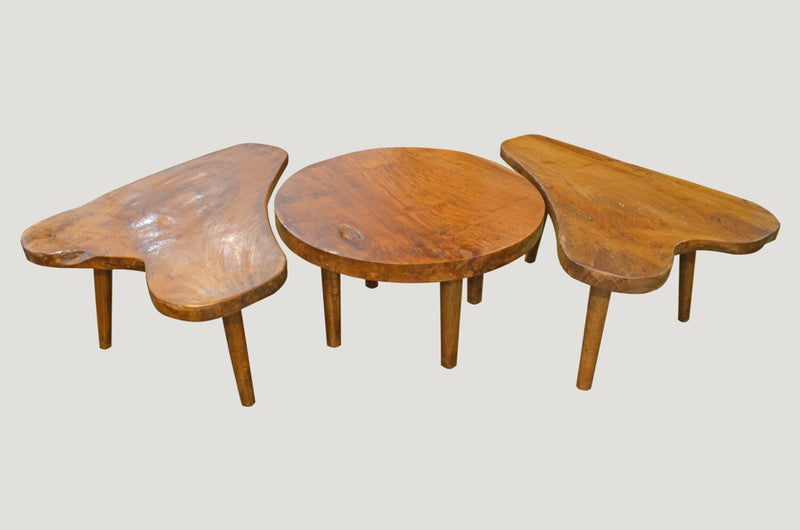 Mid Century Style Organic Teak Coffee/Side Table