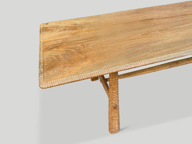 Mid Century Couture Hand Carved Dining Table or Console
