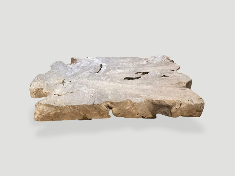 Century Old Bleached Teak Coffee Table