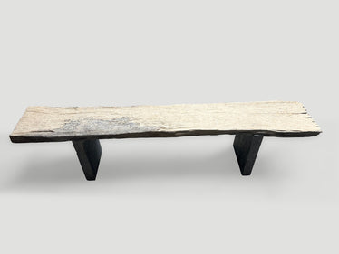 Wood and Granite Bench