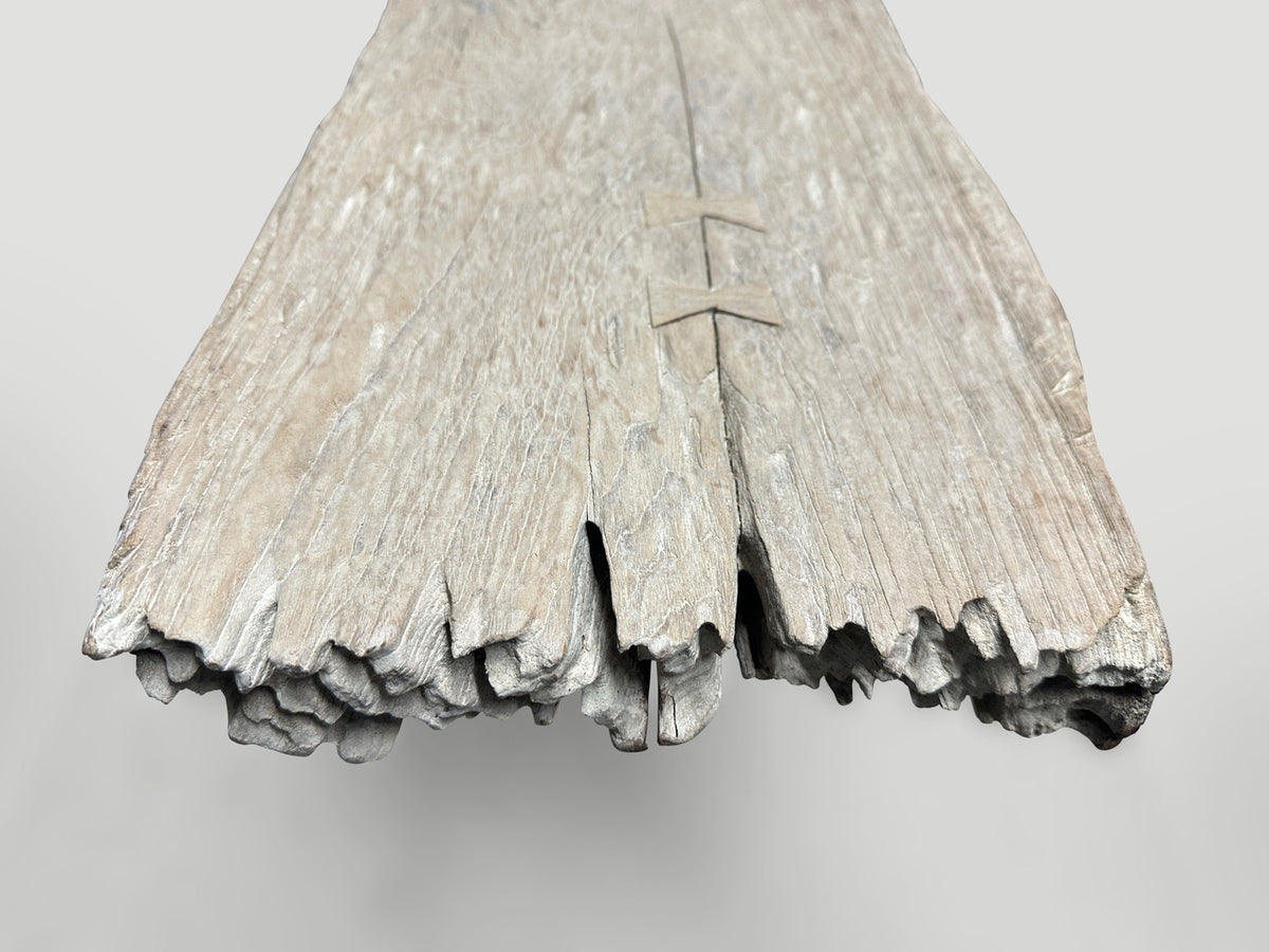 Wood and Granite Bench