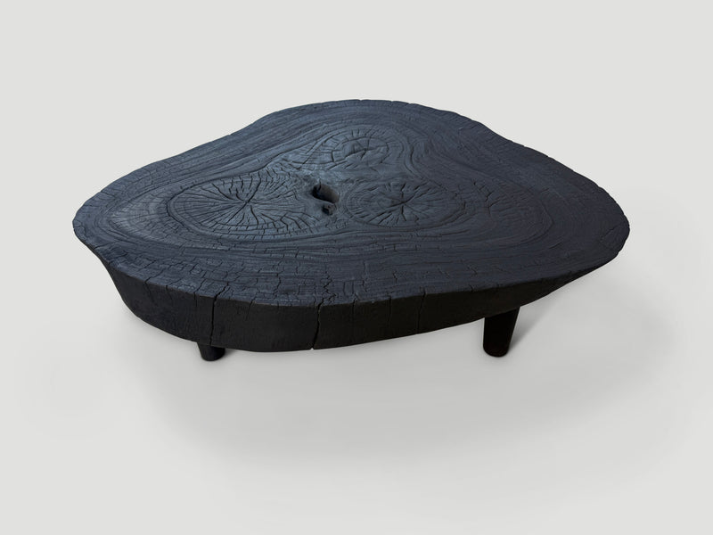 Amorphous Single Slab Mid Century Modern Coffee Table