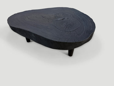 Amorphous Single Slab Mid Century Modern Coffee Table