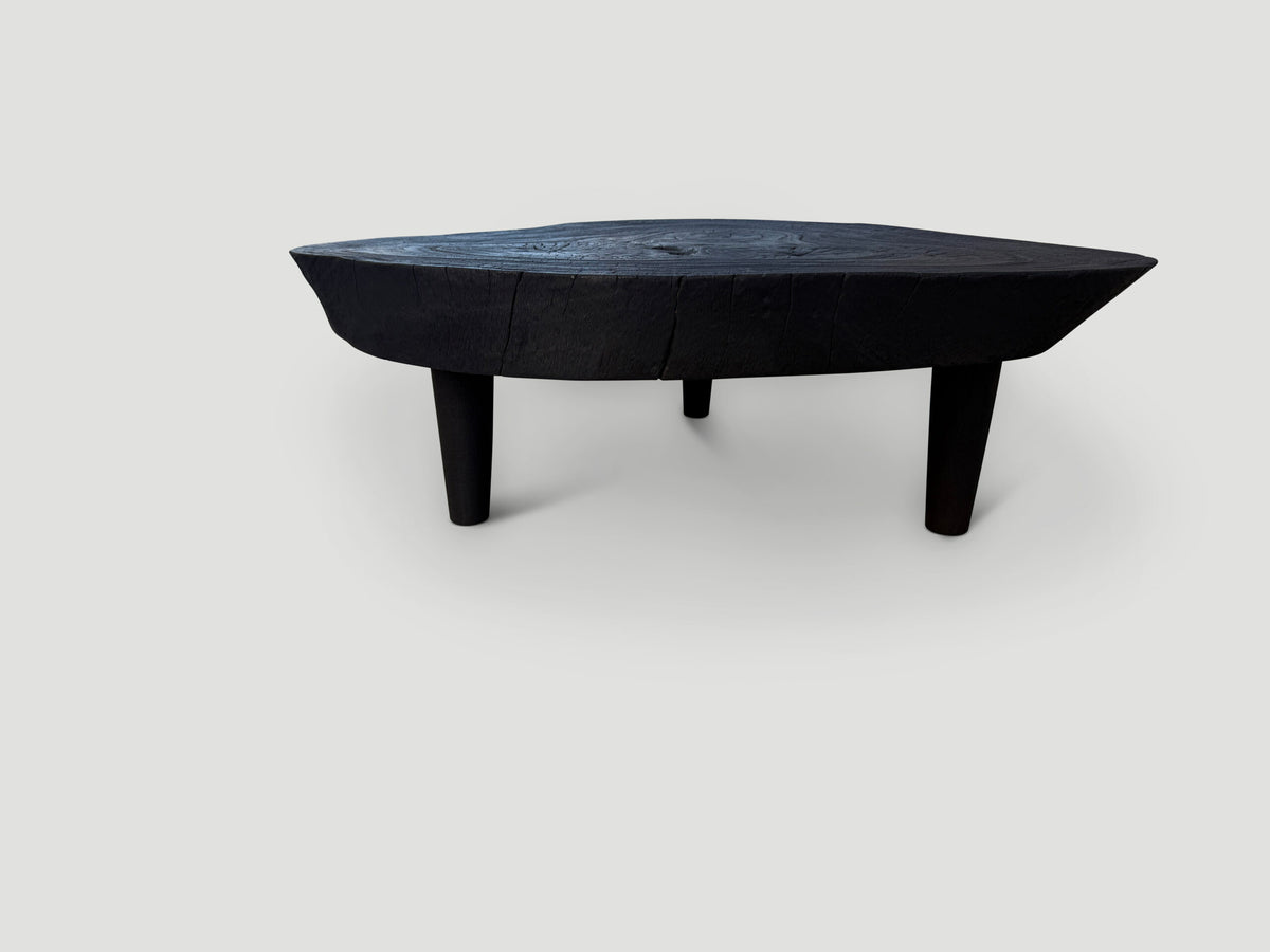 Amorphous Single Slab Mid Century Modern Coffee Table