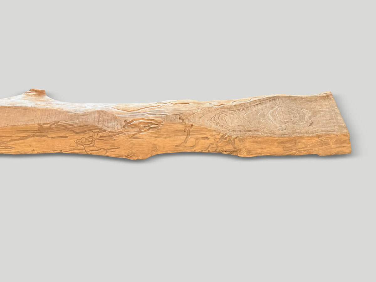 Live Edge Teak Panel
