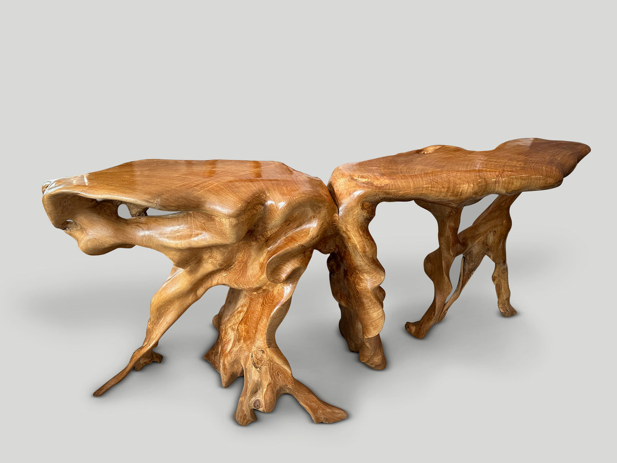 Monumental Sculptural Console Table